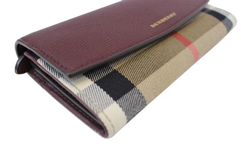 burberry burgundy red wallet|authentic burberry wallet sale.